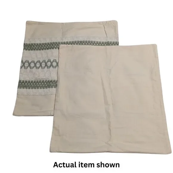 🌿 MIULEE Sage Green Boho Pillow Covers 20x20 Set of 2 Modern Macrame Farmhouse - Picture 7 of 9